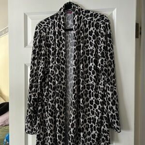 Vince Camuto animal print jacket size XL